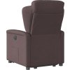 Zvedací polohovací křeslo textil [3303139] (Barva Tmavě hnědá)