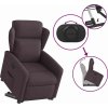 Zvedací polohovací křeslo textil [3303139] (Barva Tmavě hnědá)