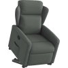 Zvedací polohovací křeslo textil [3303139] (Barva Tmavě hnědá)