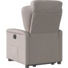 Elektrické zvedací polohovací křeslo textil [3303158] (Barva Hnědá)
