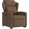 Elektrické zvedací polohovací křeslo textil [3303158] (Barva Hnědá)