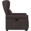 Zvedací polohovací křeslo textil [3303378] (Barva Hnědá)