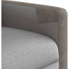 Zvedací masážní polohovací křeslo textil [3324095] (Barva Světle šedá)