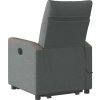 Zvedací masážní polohovací křeslo textil [3324095] (Barva Světle šedá)