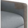 Zvedací masážní polohovací křeslo textil [3324095] (Barva Světle šedá)