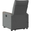 Elektrické zvedací masážní polohovací křeslo textil [3324104] (Barva Obláčkově šedá)