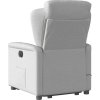 Elektrické zvedací masážní polohovací křeslo textil [3303164] (Barva Světle šedá)