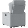 Elektrické zvedací masážní polohovací křeslo textil [3303164] (Barva Světle šedá)