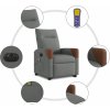 Elektrické zvedací masážní polohovací křeslo textil [3324031] (Barva Tmavě šedá)