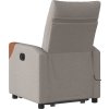 Elektrické zvedací masážní polohovací křeslo textil [3324031] (Barva Tmavě šedá)