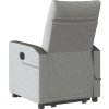 Zvedací masážní polohovací křeslo textil [3324060] (Barva Tmavě šedá)