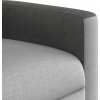 Zvedací masážní polohovací křeslo textil [3324060] (Barva Tmavě šedá)