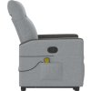 Zvedací masážní polohovací křeslo textil [3324060] (Barva Tmavě šedá)