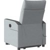 Zvedací masážní polohovací křeslo textil [3324060] (Barva Tmavě šedá)