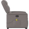 Zvedací masážní polohovací křeslo textil [3303208] (Barva Hnědá)