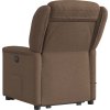 Zvedací masážní polohovací křeslo textil [3303208] (Barva Hnědá)