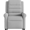 Elektrické zvedací masážní polohovací křeslo textil [3303344] (Barva Světle šedá)