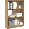 Knihovna 80 x 24 x 109 cm kompozitní dřevo [857839] (Barva Kouřový dub)