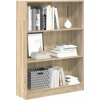 Knihovna 80 x 24 x 109 cm kompozitní dřevo [857839] (Barva Kouřový dub)