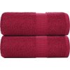 Ručníky pro hosty 2 ks 30x50 cm 360 g/m² 100% bavlna [137043] (Barva Růžová)