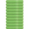 Saunové osušky FROGN 10 ks 80x200 cm 360 g/m² [137033] (Barva Jablkově zelená)