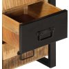 Noční stolek 40x40x75 cm recyklované dřevo [4013581] (Barva Hnědá)