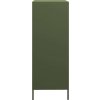 Skříň olivově 68 x 39 x 101,5 cm ocel [851223] (Barva Žlutá)