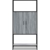 Skříň highboard 68 x 35 x 139 cm kompozitní dřevo a kov [849040] (Barva dub sonoma)
