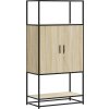 Skříň highboard 68 x 35 x 139 cm kompozitní dřevo a kov [849040] (Barva dub sonoma)