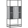 Skříň highboard 68 x 35 x 139 cm kompozitní dřevo a kov [849040] (Barva dub sonoma)
