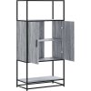 Skříň highboard 68 x 35 x 139 cm kompozitní dřevo a kov [849040] (Barva dub sonoma)