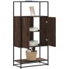 Skříň highboard 68 x 35 x 139 cm kompozitní dřevo a kov [849040] (Barva dub sonoma)