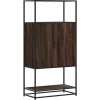 Skříň highboard 68 x 35 x 139 cm kompozitní dřevo a kov [849040] (Barva dub sonoma)