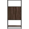 Skříň highboard 68 x 35 x 139 cm kompozitní dřevo a kov [849040] (Barva dub sonoma)