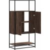Skříň highboard 68 x 35 x 139 cm kompozitní dřevo a kov [849040] (Barva dub sonoma)
