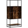 Skříň highboard 68 x 35 x 139 cm kompozitní dřevo a kov [849040] (Barva dub sonoma)