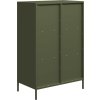 Skříň 68 x 39 x 103,5 cm ocel [851386] (Barva Olivově zelená)