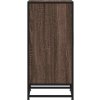 Příborník 35,5 x 35 x 76 cm kompozitní dřevo a kov [848941] (Barva Kouřový dub)