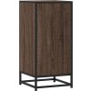Příborník 35,5 x 35 x 76 cm kompozitní dřevo a kov [848941] (Barva Kouřový dub)