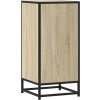 Příborník 35,5 x 35 x 76 cm kompozitní dřevo a kov [848941] (Barva Kouřový dub)