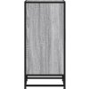 Příborník 35,5 x 35 x 76 cm kompozitní dřevo a kov [848941] (Barva Kouřový dub)