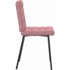 Jídelní židle 4 ks samet [3315184] (Barva Růžová)