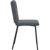 Jídelní židle 2 ks samet [4101210] (Barva Tmavě šedá)
