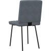 Jídelní židle 2 ks samet [4101103] (Barva Světle šedá)