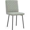 Jídelní židle 2 ks samet [4101103] (Barva Světle šedá)