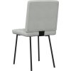 Jídelní židle 2 ks samet [4101103] (Barva Světle šedá)