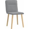 Jídelní židle 2 ks textil [4101220] (Barva Světle šedá)