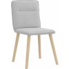 Jídelní židle 2 ks textil [4101220] (Barva Světle šedá)