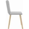 Jídelní židle 2 ks textil [4101220] (Barva Světle šedá)