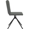 Jídelní židle 2 ks textil [4101234] (Barva Černá)